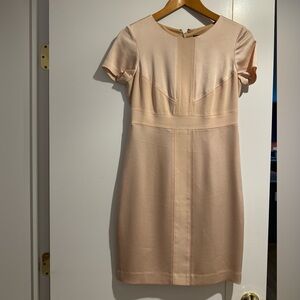 Ann Taylor Satin Blush cocktail dress 2P